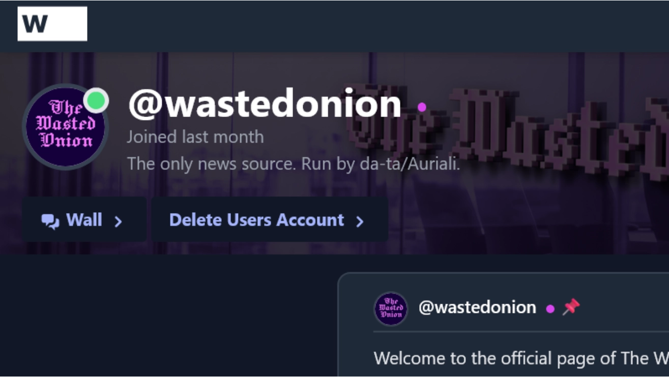 Jeffalo Backports ‘Delete Users Account’ Feature To Wasteof2