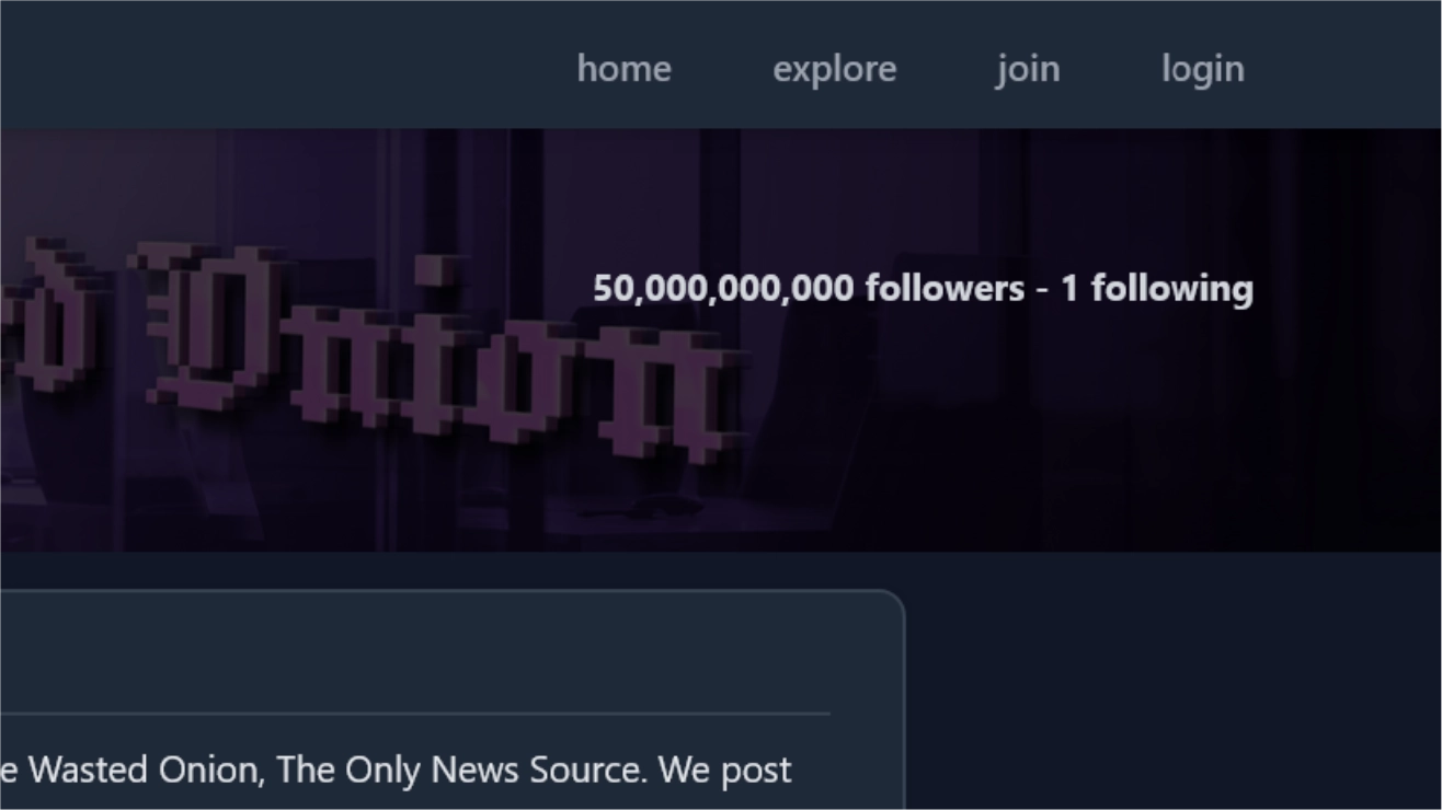 The Wasted Onion Reaches 50,000,000,000 Followers On Wasteof