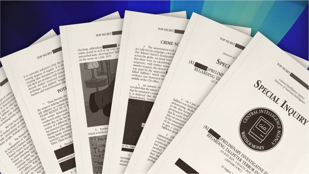 EXCLUSIVE: The Wasted Onion Has Acquired Documents Part Of The TallPeter Files