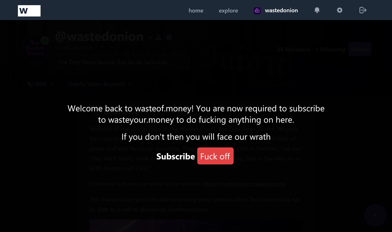 Wasteof Returns As Paid Subscription Service