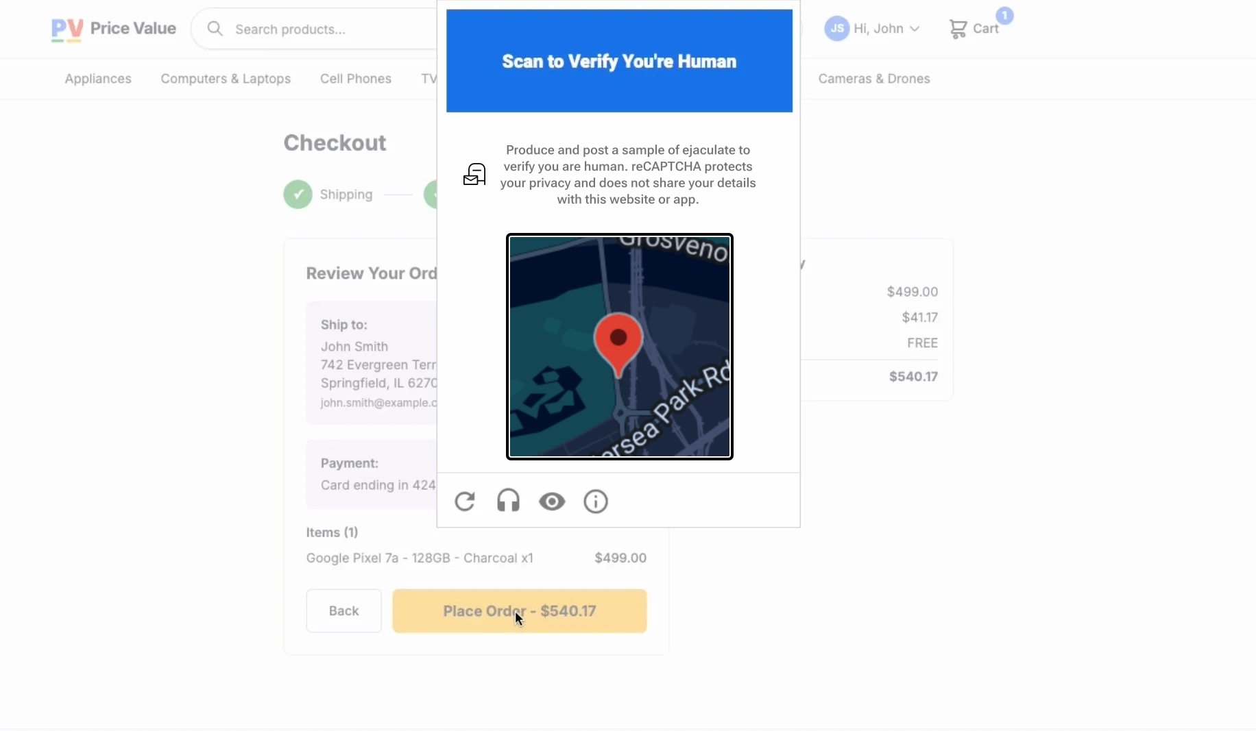 New CAPTCHA Requires Users Send Ejaculate Sample To Prove They Human
