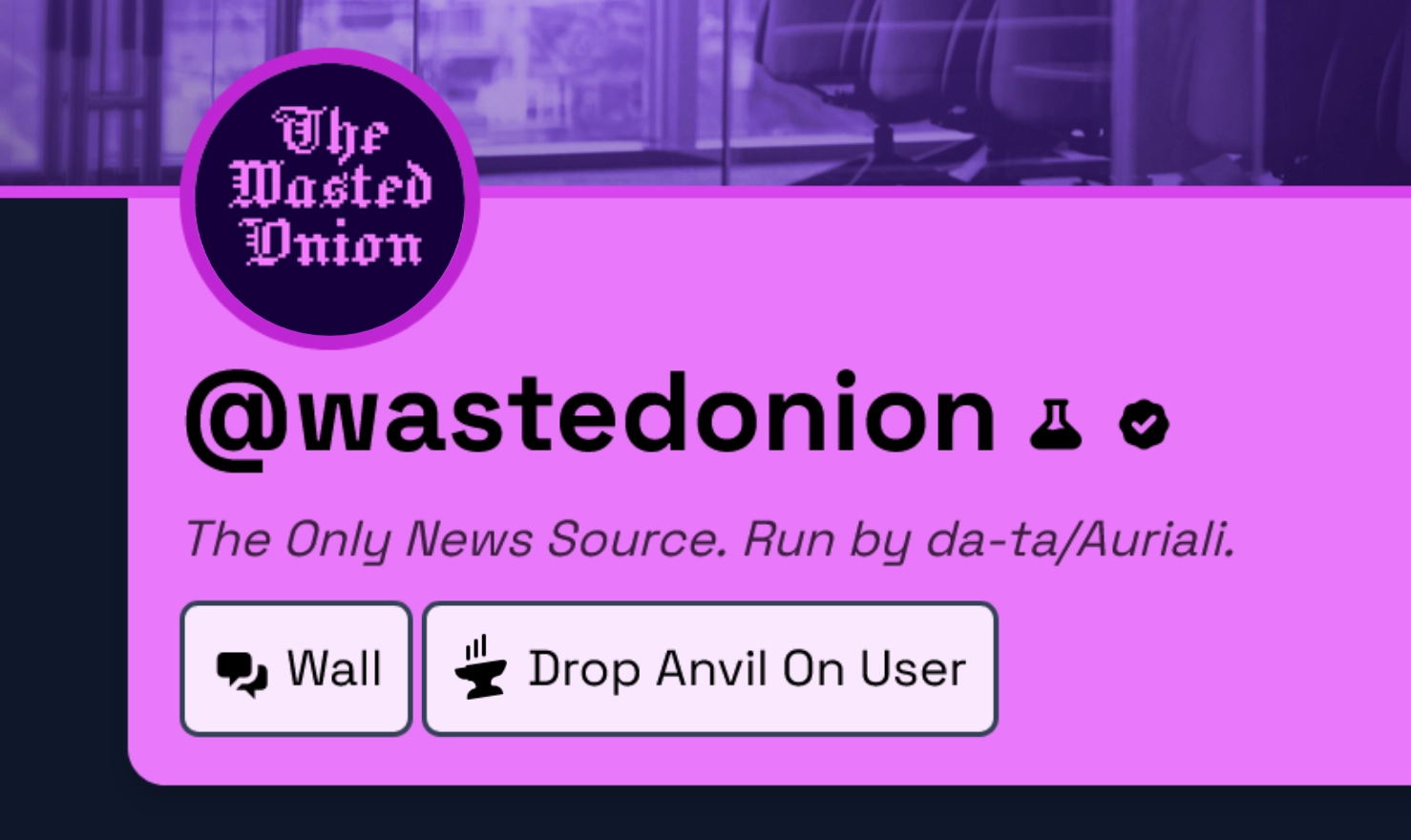 Owl Says Wasteof5 Will Feature Button That Drops Anvil On Other Users Heads