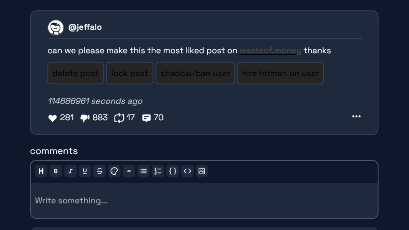 Wasteof Alpha Implements New ‘Hire Hitman On User’ Feature
