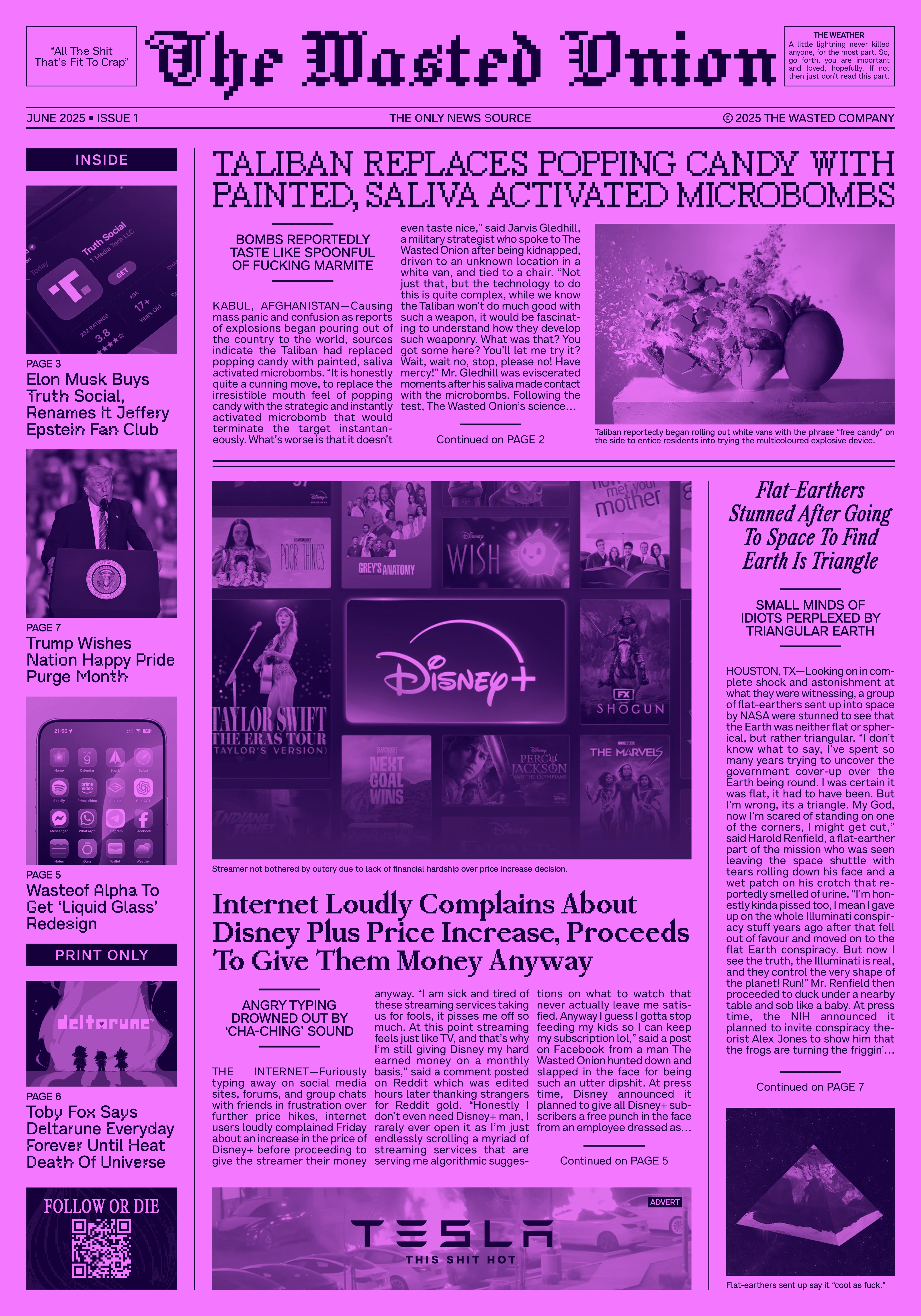 The Wasted Onion Newspaper: June 2025