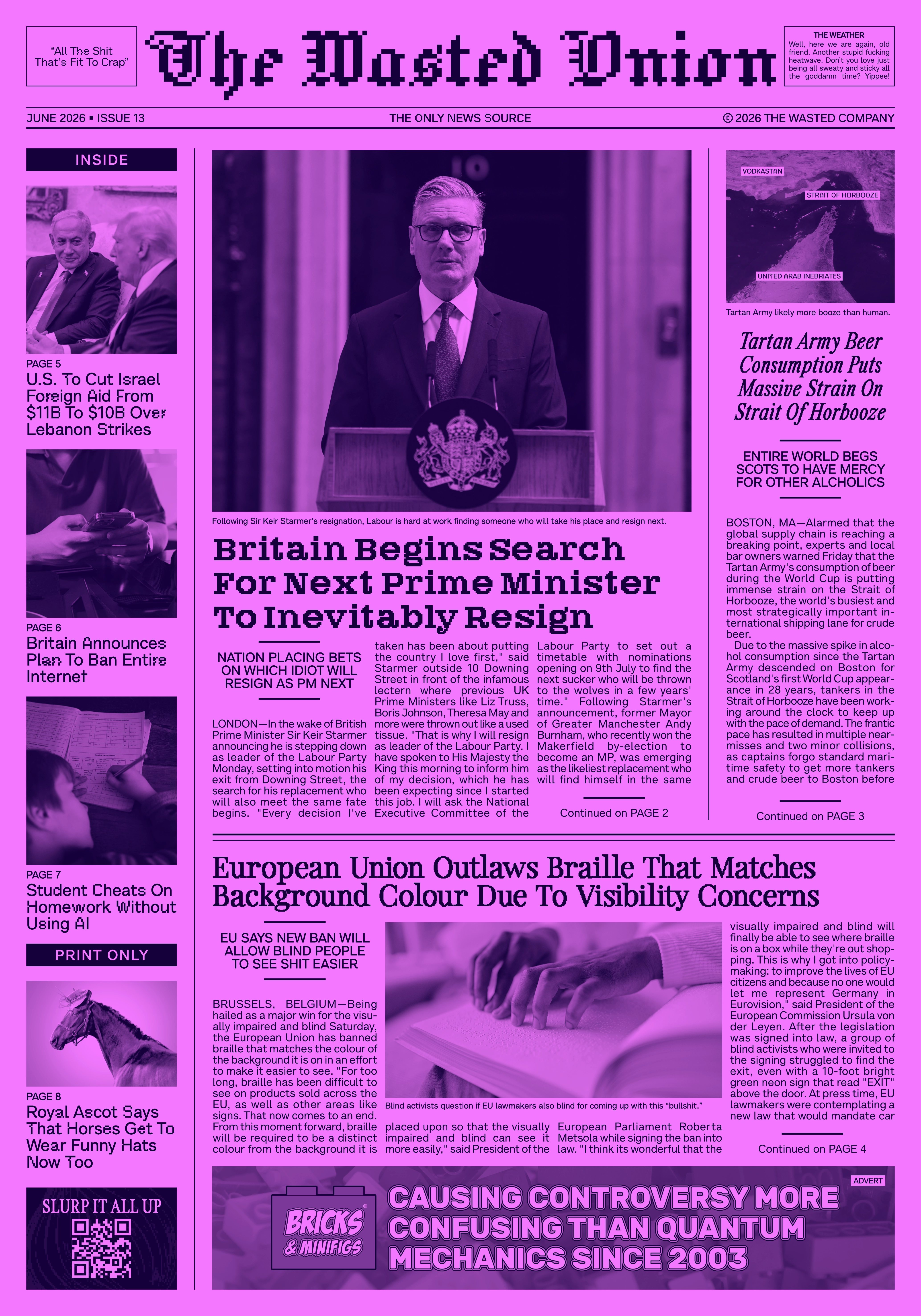 The Wasted Onion Newspaper: June 2026