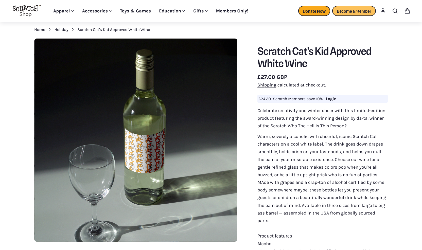 Scratch Foundation Adds New ‘Kid Approved’ White Wine To Online Store